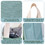 Muka Light Grey Water Bottle Carrier Bag, Large Capacity Canvas Bottle Pouches for Carrying Thermos, Milk Tea, Drinks, Bottle
