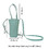 Muka Custom Canvas Bottle Pouch, Heat Transfer Printing Bottle Bag with Shoulder Strap & Handle