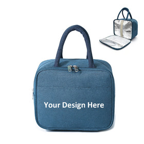 Muka Custom Printed Insulated Bag Reusable Thermal Tote Bag for Food Storage, Add Your Own Design