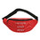 Muka Customized Embroidered Waist Pack, Personalized Fanny Pack Red Bum Bag with Your Logo