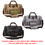 Muka Custom Printed Duffle Bag, Canvas Travel Bags Black Weekender Bag, Add Logo / Text