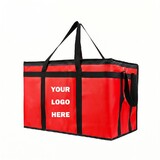 Muka Custom 77L Insulated Bag for Food Delivery Pizza Delivery Bag for Catering Large Capacity Thermal Bag for Doordash