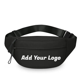 Muka Custom Large Capacity Fanny Pack Logo Printed Crossbody Belt Bag for Travel Events and Teams