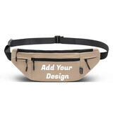 Muka Custom Slim Waist Pack Water-Resistant RFID Blocking Fanny Pack for Travel Running Outdoor Events Teams