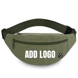 Muka Custom Canvas Fanny Pack Logo Printed Crossbody Waist Bag for Teams and Events