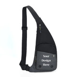 Muka Custom Logo Sling Bag Water-Resistant Travel Crossbody Backpack, Chest Pack for Men and Women