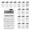 MUKA 50 Packs Custom Dual Powered Solar Calculator with Logo 12-Digits Electronic Calculator White 7.3*3.9", Price/50 Packs