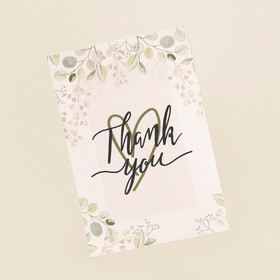 Muka 500PCS Custom Thank You Cards Customizable Thank You Note Card Personalized Greeting Cards for Business Friendship Day Wedding