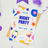 Muka 500PCS Custom Printed Party Invitations Personalized Invitation Cards with Logo for Wedding Birthday and Baby Shower