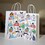 Muka Custom Kraft Paper Bags Takeout Bags Gift Bag Printed Shopping Bag 4-Sides Full Color Imprint