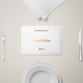 Muka 500PCS Personalized Paper Placemats Printing, Custom Disposable Table Mats for Restaurant Kitchen Wedding Party
