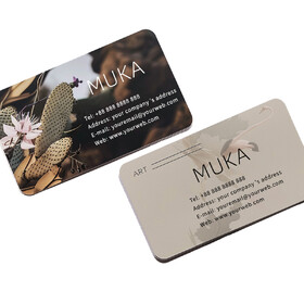 Muka 500PCS Custom Printed Rounded Corner Business Cards 3.5" x 2" , Personalized Business Cards for Small Business