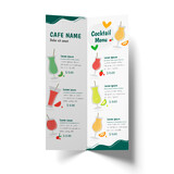 Muka Custom Coffee Bifold Menu Cards 8.5