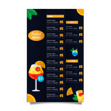 Muka Custom Coffee Trifold Menu Cards 8.5