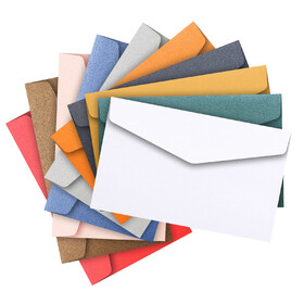 Muka Paper Colored Envelopes 4.3" x 7", Colorful Business Envelopes for Invitation, Greeting Cards, Announcements