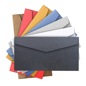 Muka Paper Colored Envelopes 4.7" x 9", Colorful Business Envelopes for Invitation, Greeting Cards, Announcements