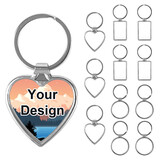 Muka 12Pcs Custom Sublimation Metal Key Chain Making Kit, Car Key Chain, Custom Keychain for Making Personalized Gifts