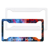 Muka 2PCS Sublimation Custom License Plate Frame, Personalized License Plate Protector Car Plate Frame