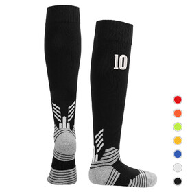 TOPTIE 2 Pairs Custom Non Slip Rivalry Soccer Socks, Grip Socks for Adult and Youth for Competition, Training, Fitness