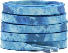 TOPTIE Flat Printed Sneakers Shoelaces Colorful Gradient Tie Dye Shoe Laces - 8 Colors 4 Lengths (1 Pair)