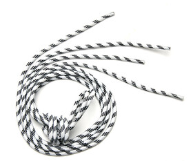 TOPTIE Outdoor Round Shoelaces 1/8", Polyester Durable Sports Hiking Shoestrings for Boots 7 Lengths (1 Pair)