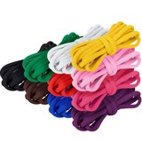 TOPTIE 100 Pairs Oval Shoes laces Bulk, Half Round 1/4 Inch Wide Athletic ShoeLaces for Sneaker