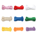 TopTie 100 Pairs Wholesale Flat Shoelaces, Various Colors Different Sizes for All Type of Shoes