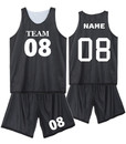 Custom Mesh Basketball Jersey and Shorts(Outside Name/Number) Reversible  Basketball Uniform for Adult - S-2XL