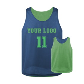 TOPTIE Custom Reversible Soccer Pinnies with Numbers Logo Personalized Sports Vest Pinnies for Soccer Team, Adult & Kids