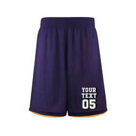 TOPTIE Custom Reversible Basketball Shorts (Double Sides Name/Number) Men's Mesh Short 7" Men Shorts Double Sided S-2XL for Adult Young