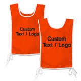 Custom Embroidery Golf Bibs Sports Event Vest with Ties Polyester 2-Tone for Adult Youth