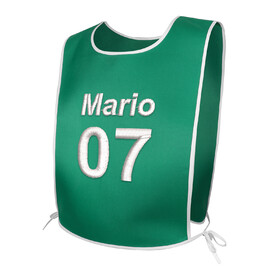 TOPTIE Custom Embroidery Golf Bibs Sports Event Vest with Ties Polyester 2-Tone for Adult Youth