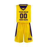 TOPTIE Custom Men's Basketball Uniform Jersey and Shorts Set with Buttoms Athletic Mesh for Boys Adult