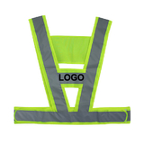 Custom GOGO V Shape Reflective Vest, High Visibility Safety Vest for Jogging / Cycling / Walking, Running Gear