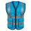 GOGO 5 Pockets High Visibility Zipper Front Breathable Safety Vest
