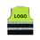 Custom GOGO Pocket Safety Vest With Reflective Tape, Zipper Reflective Safety Vest