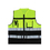 GOGO Blank Pocket Safety Vest With Reflective Tape, Zipper Reflective Safety Vest