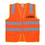 Custom GOGO High Visibility Ultra Cool Mesh Surveyor Safety Vest with Reflective Strips & Pockets, Motorcycle, Bike Safety, Public Safety, Security Guard Safety Equipment