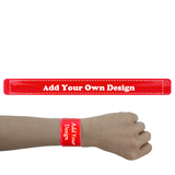 Custom Reflective Safety Slap Bands 100PCS, PVC Slap Bracelet, High Visibility and Comfortable