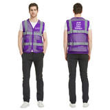 GOGO Custom Big Mesh Volunteer Vest with Reflective Strips