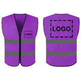 TOPTIE Custom High Visibility Zipper Vest, Adult Safety Vest, Price/Piece