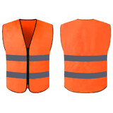 TOPTIE High Visibility Zipper Vest, Adult Safety Vest Wholesale