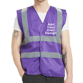Custom Industrial Safety Vest with Reflective Stripes, ANSI / ISEA Class 2