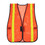 TOPTIE Custom High Visibility Mesh Safety Vest, Volunteer Vests, Event Smocks with Gold Reflective Strips, with Elastic Side Straps for a Comfortable Fit