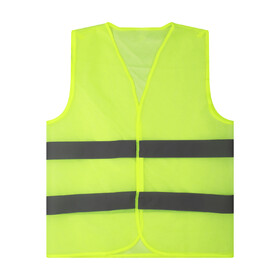 TOPTIE Mesh Safety Vests, Neon Green Security Vest with Silver Strip, Durable Polyester Fabric for Men and Women Outdoor Work and Sport