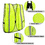 TOPTIE High Visibility Mesh Safety Vest for adult, Neon Yellow Event Smocks with Silver Reflective Strips, Elastic Side Straps for a Comfortable Fit