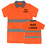 Customize Logo Safety Shirt, Personalized Polo, Reflective High Visibility Short Sleeve Pocket T-Shirt