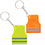 Muka 100 PCS Custom Keychain Reflective Safety Vest Keychain For Worker, Construction Workers And Crossing Guards