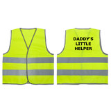 TOPTIE Daddy's Little Helper Custom High Visibility Kids Safety Vest