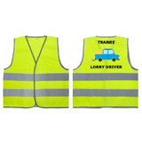 TOPTIE Trainee Lorry Driver Add Your Text Kids Safety Vest